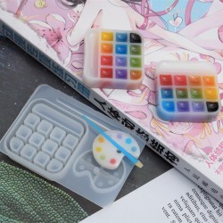  Paint Tray Box Keychain Pendant Mold
