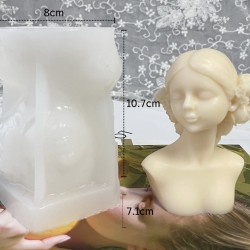 Girl Portrait Sculpture Silicone Mold