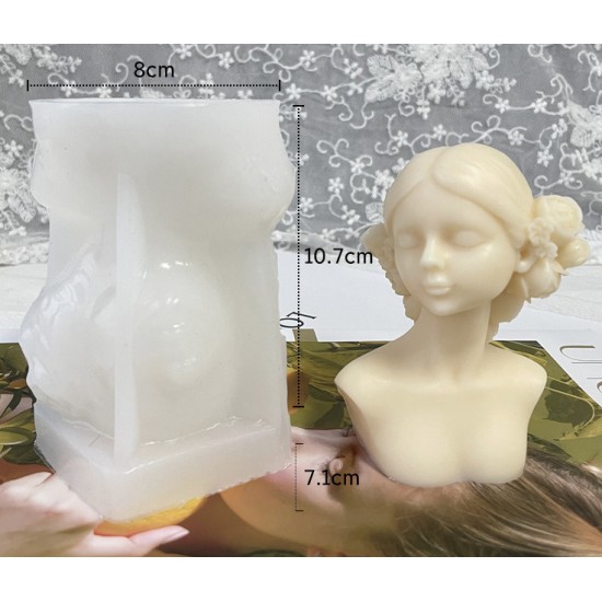 Girl Portrait Sculpture Silicone Mold