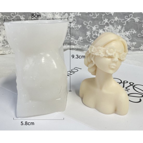 Girl Portrait Sculpture Silicone Mold