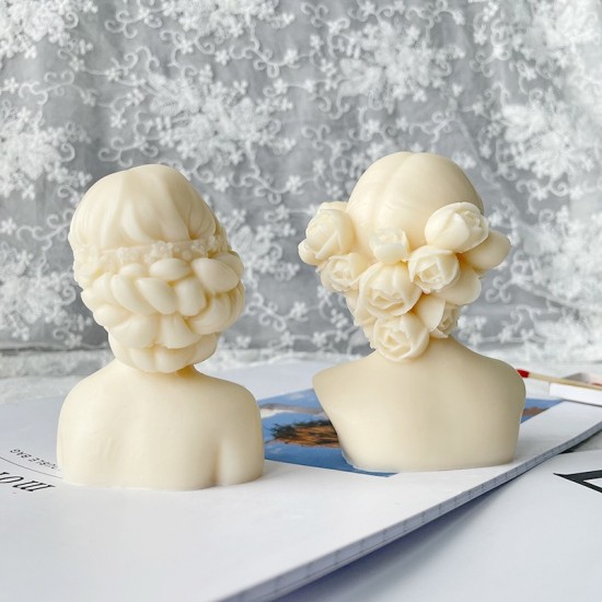 Girl Portrait Sculpture Silicone Mold