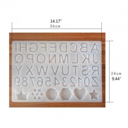 Alphabet Letter Number Pendant Mould