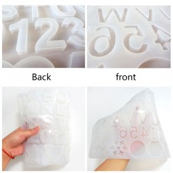 Alphabet Letter Number Pendant Mould