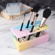 Makeup Brush Holder Organizer Resin Mold