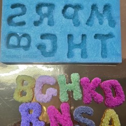 Floral alphabet mold