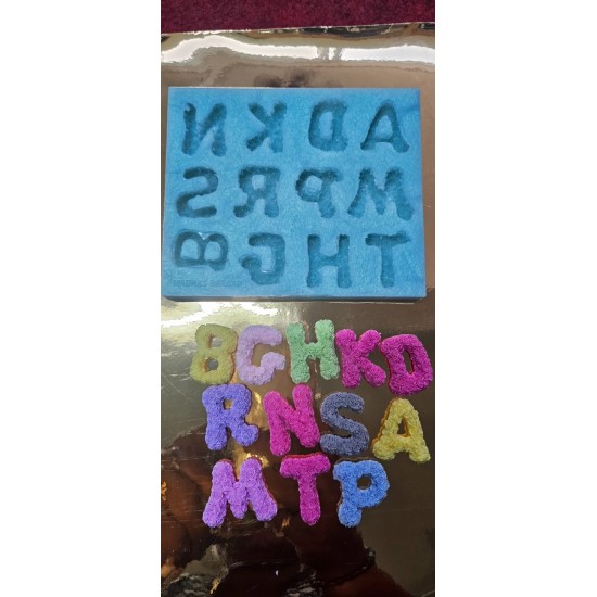 Floral alphabet mold Floral alphabet mold