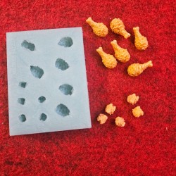 Miniature Chicken Leg and Popcorn Mold