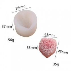 Heart Rose Mold