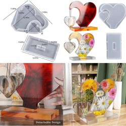 2 In 1 Heart Side Hanging Shaped Photo Frame Mold