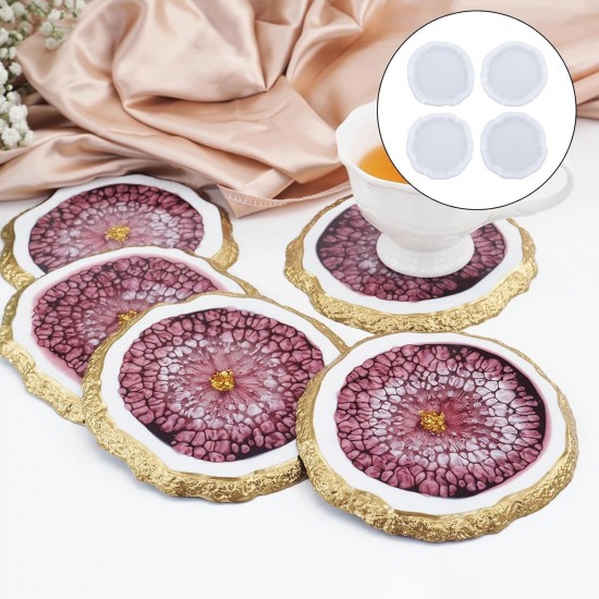 Irregular Round Coaster Mold