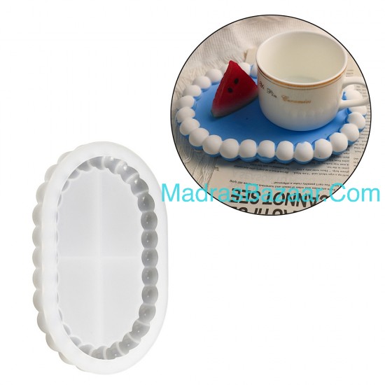 Bubble Oval Coaster Mold