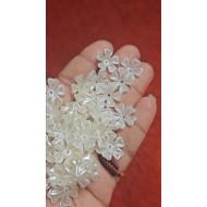 Pearl Resin Flower Flatback 1