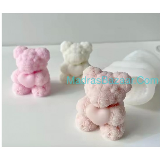 Rose Heart Teddy Mold