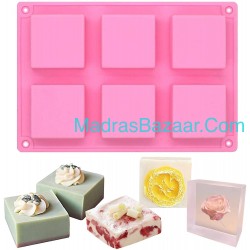 6 cavity Square soap Mold