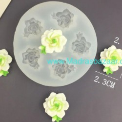 Camelia Flower 6 cavity Mold