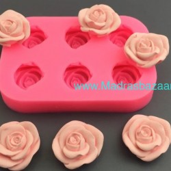Rose 6 cavity Mold