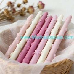 Long Stick Candle Bow and Heart