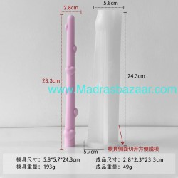 Long Stick Candle Bow and Heart