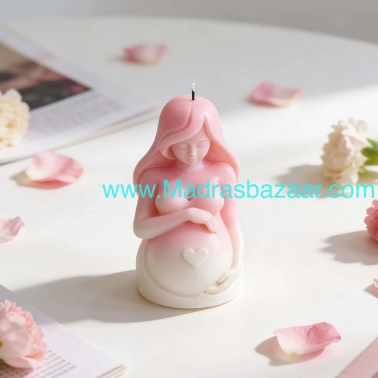 Pregnant Mom Candle Mold