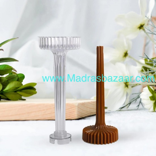 Striped Cylinder Candle Acrylic Mold