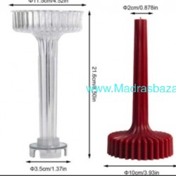 Striped Cylinder Candle Acrylic Mold