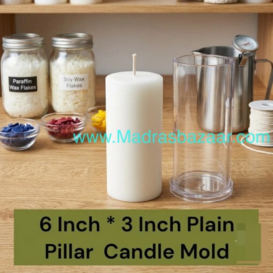 Plain Pillar Candle Polycarbonate Mold