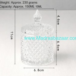 Crystal Glass Jar