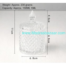 Crystal Glass Jar