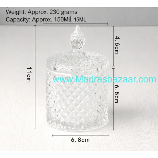 Crystal Glass Jar