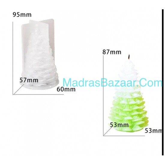 Christmas Tree Candle Mold Soap Mold 