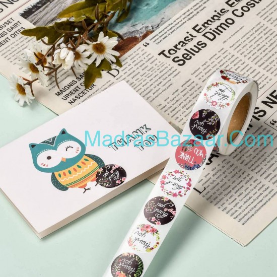 Thank Your Floral Sticker