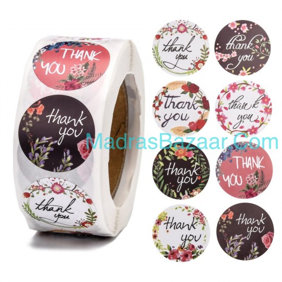 Thank Your Floral Sticker
