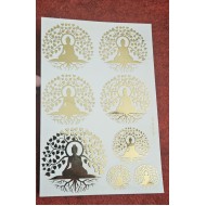 Embossed sticker 1
