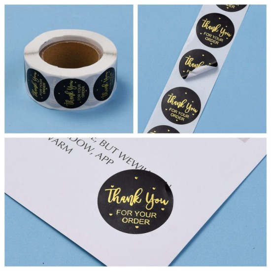 Gold Foil Thank you Sticker