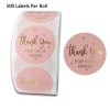 Pink Thank you Sticker