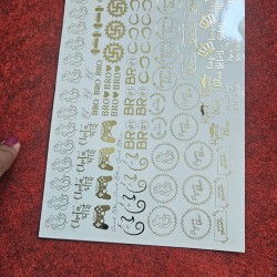 Embossed Sticker Rakhi