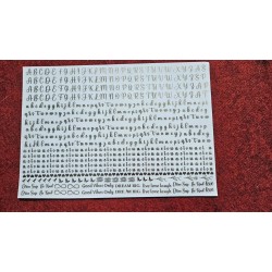 Alphabet Metal Foil Sticker 