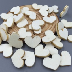 Natural color heart wooden
