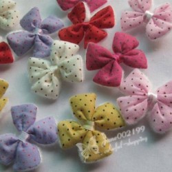 Padded Ribbon Bows with back fur