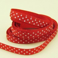 Red polka dot Grossgrain