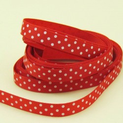 Red polka dot Grossgrain
