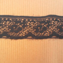 Black net lace