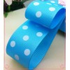 Blue Polka grossgrain
