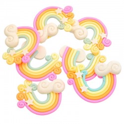 Polymer clay rainbow 