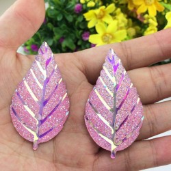 Pink AB Leaf Resin
