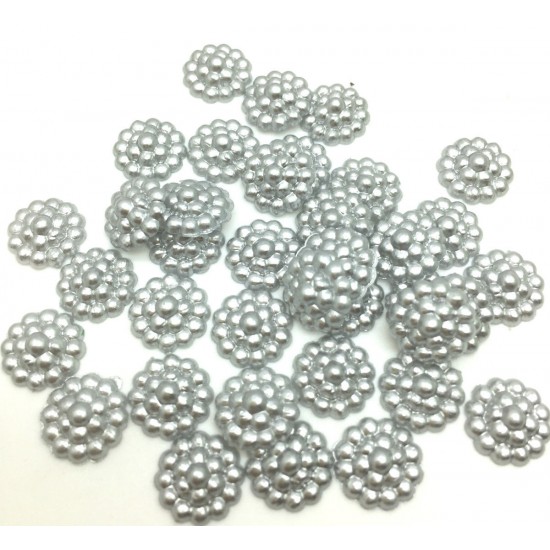Grey pearl fancy flower
