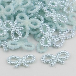 Light blue pearl bow 