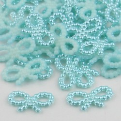 Blue pearl bow