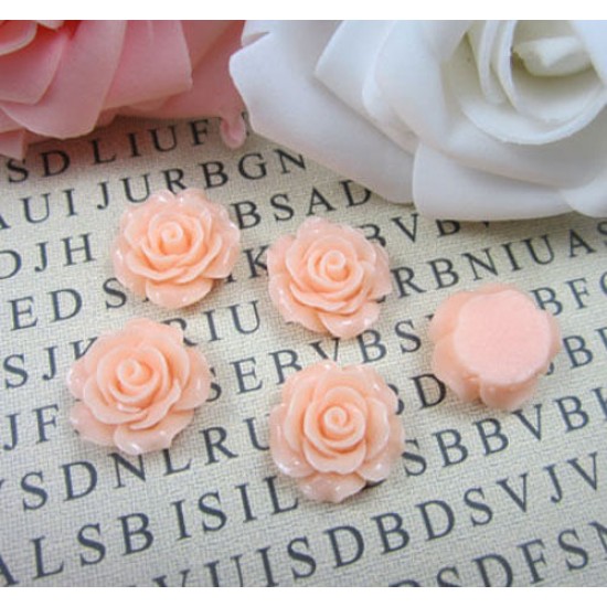 Peach Rose - 15mm