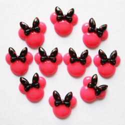 Pink Minnie Flatback resin